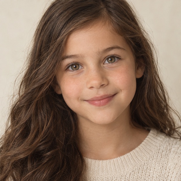 Example artistic portrait at age 9